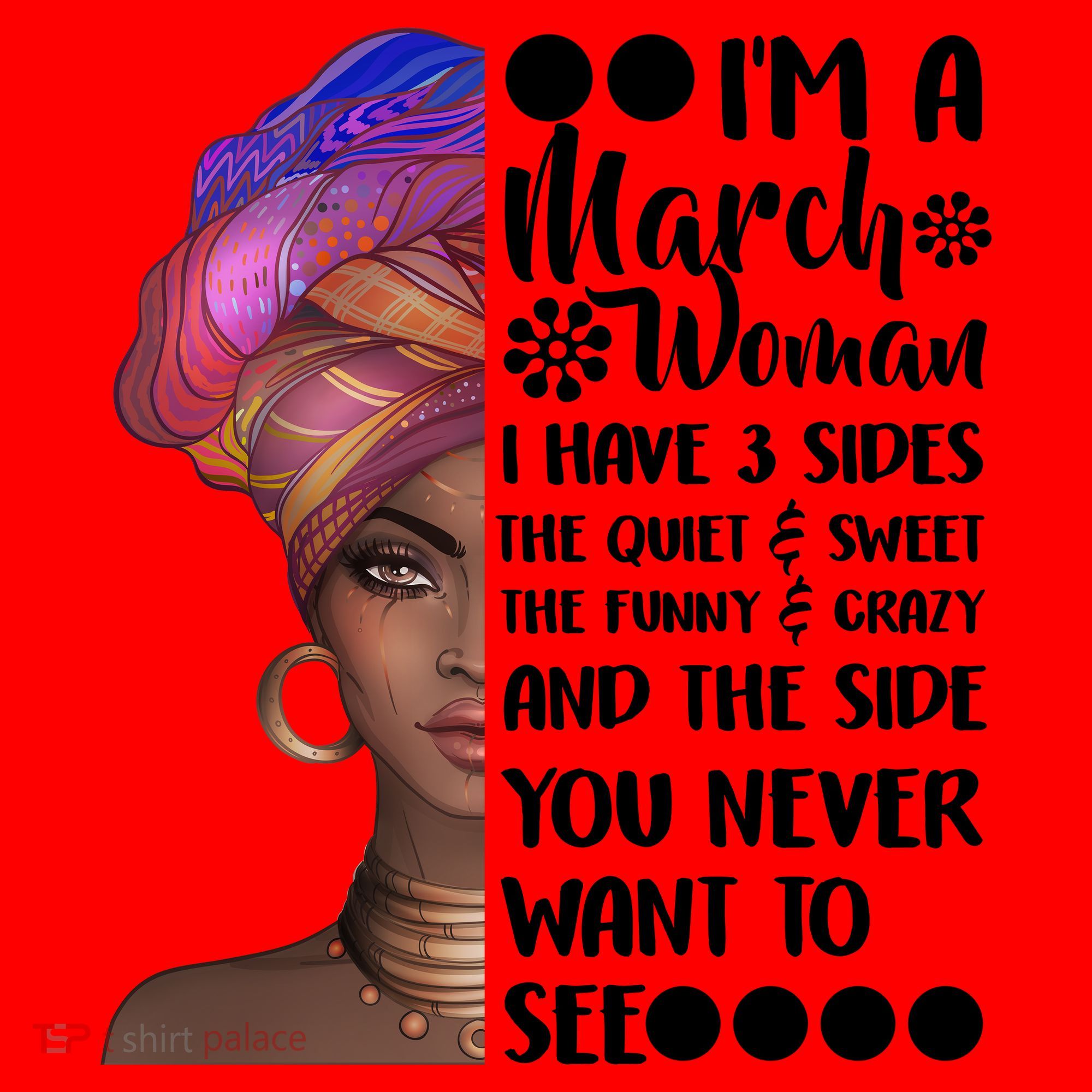 I'm A March Woman Cute Birthday Santa Hat