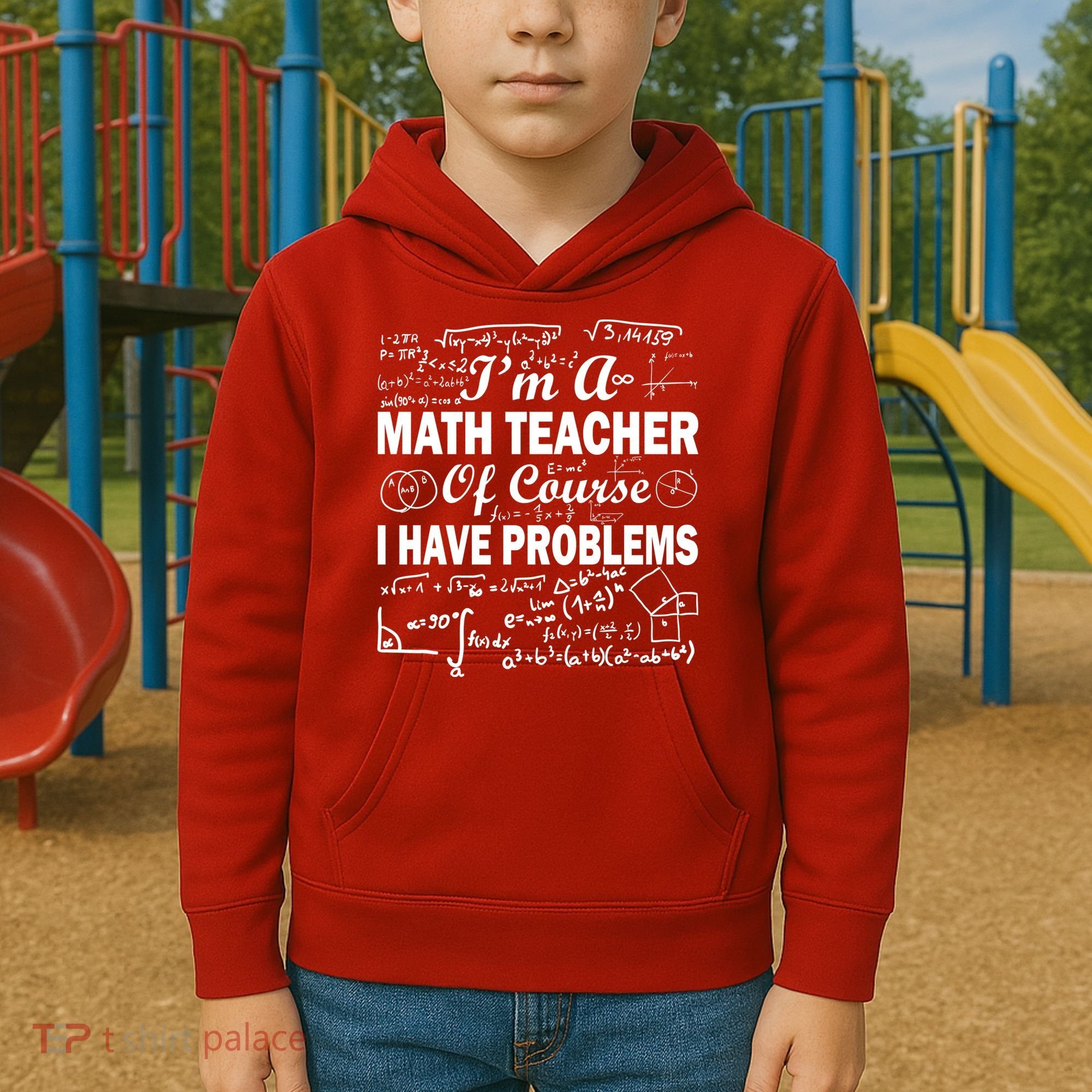 I'm A Math Teacher Of Course I Have Problems Kids Hoodie