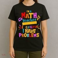 I'm A Math Teacher Of Course I Have Problems Funny T-Shirt thumb 4