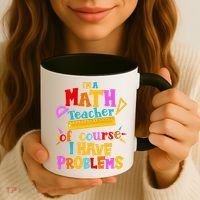 I'm A Math Teacher Of Course I Have Problems Funny Coffee Mug thumb 3