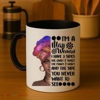 I'm A May Woman Cute Birthday Coffee Mug thumb 4