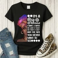 I'm A May Woman Cute Birthday Women's T-Shirt thumb 3