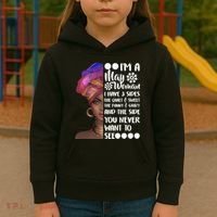 I'm A May Woman Cute Birthday Kids Hoodie thumb 3