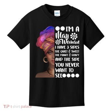 I'm A May Woman Cute Birthday Kids T-Shirt