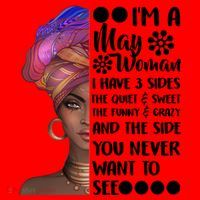 I'm A May Woman Cute Birthday Santa Hat thumb 1