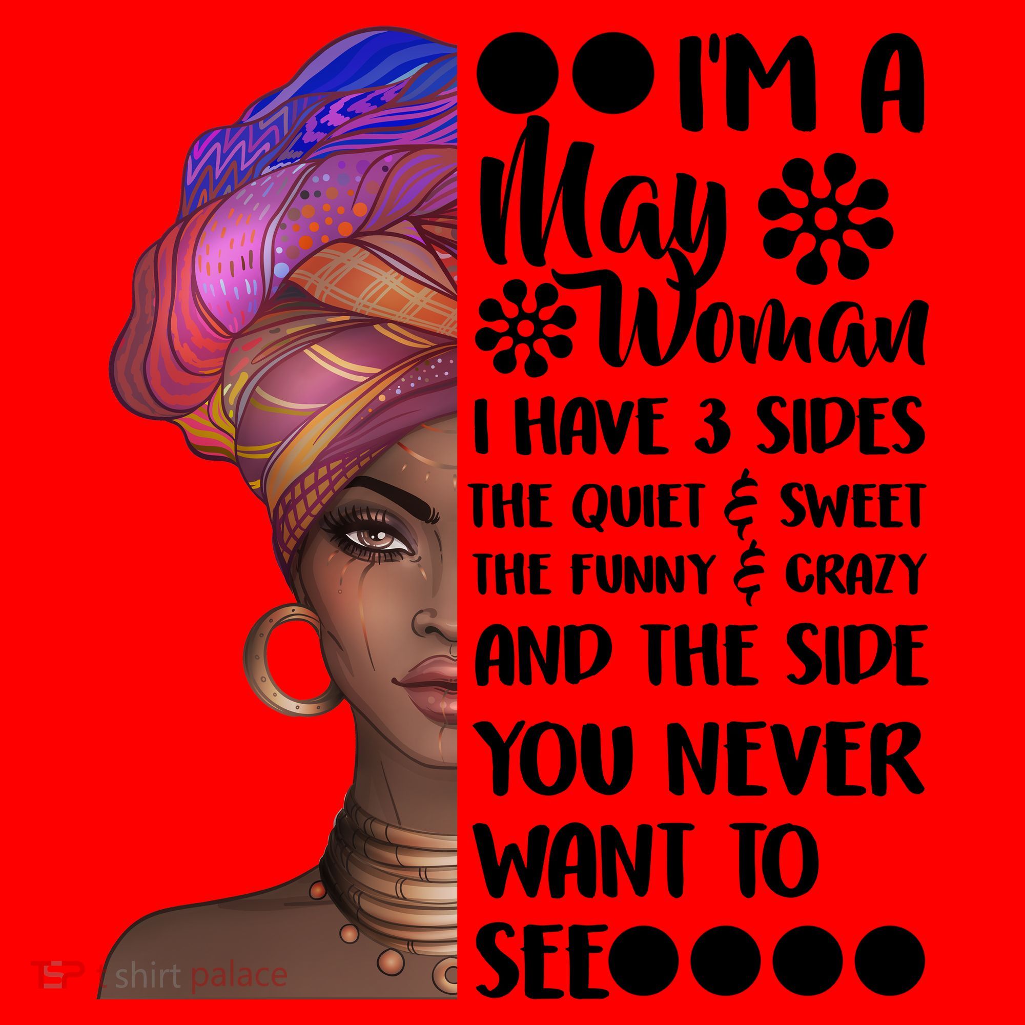I'm A May Woman Cute Birthday Santa Hat