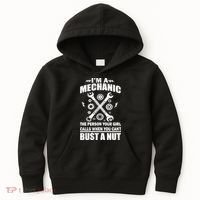 I'm A Mechanic Girl Calls When You Can't Bust A Nut Kids Hoodie thumb 0