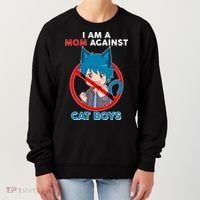 I'm A Mom Against Cat Boys Anime Cat Boys Women's Sweatshirt thumb 0