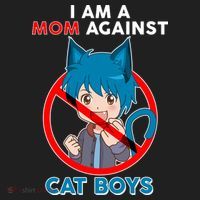 I'm A Mom Against Cat Boys Anime Cat Boys Women's Sweatshirt thumb 2