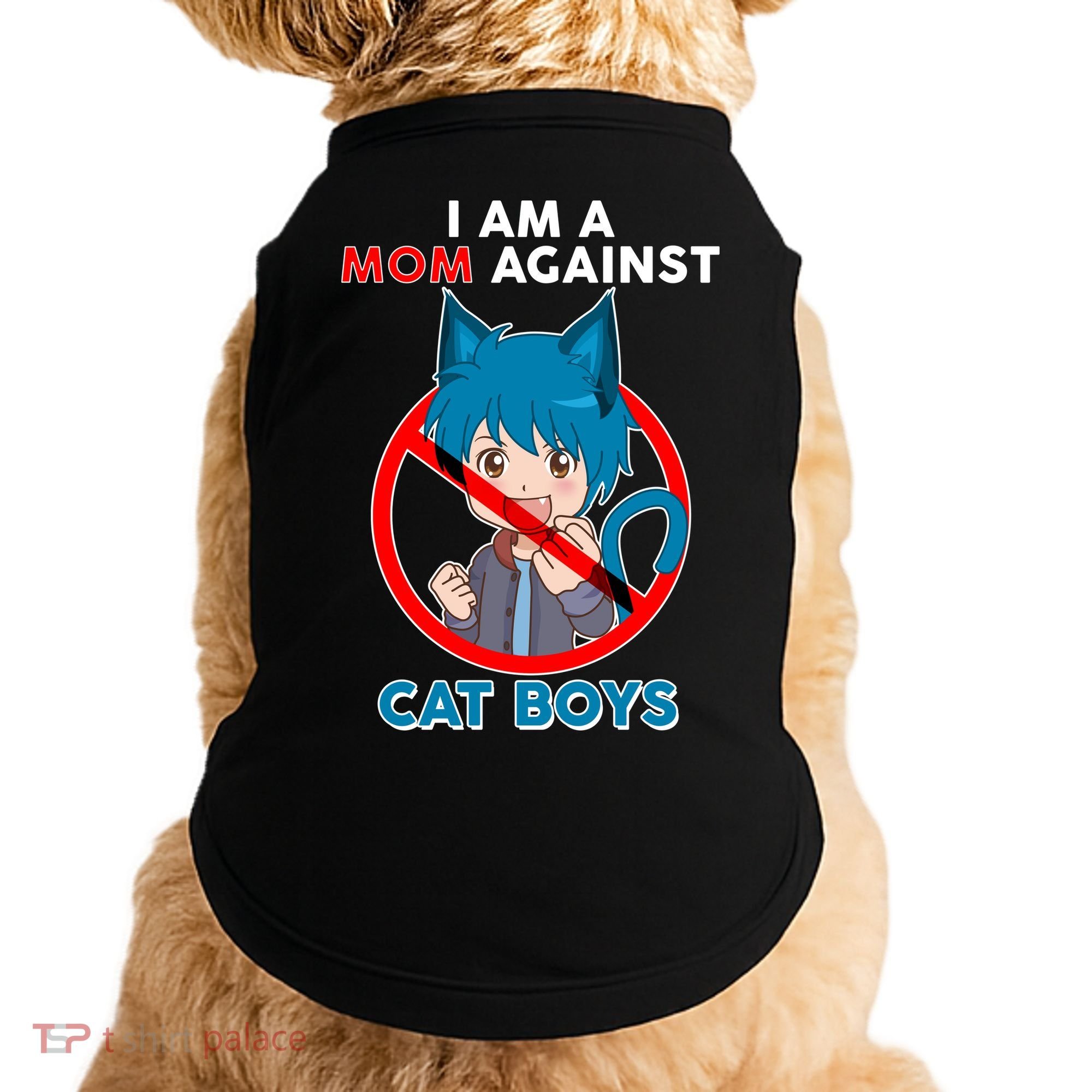 I'm A Mom Against Cat Boys Anime Cat Boys Doggie Tank