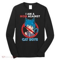 I'm A Mom Against Cat Boys Anime Cat Boys Long Sleeve Shirt thumb 0
