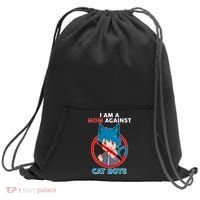 I'm A Mom Against Cat Boys Anime Cat Boys Sweatshirt Cinch Pack Bag thumb 0