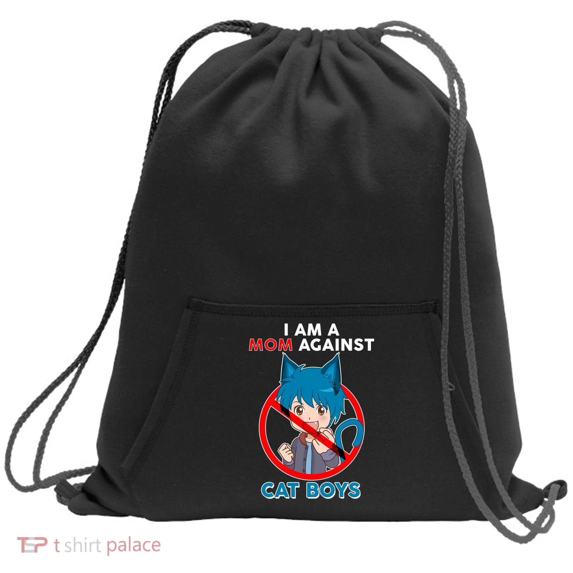 I'm A Mom Against Cat Boys Anime Cat Boys Sweatshirt Cinch Pack Bag
