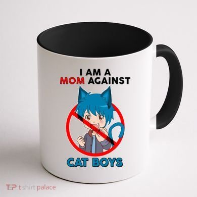 I'm A Mom Against Cat Boys Anime Cat Boys Coffee Mug back