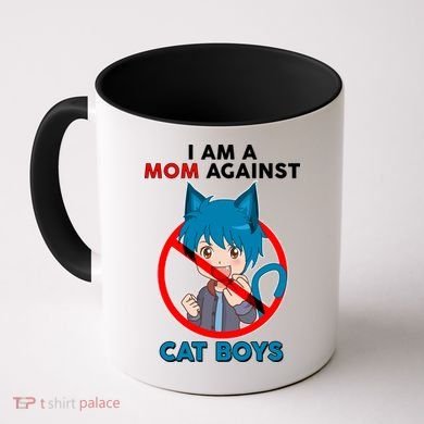 I'm A Mom Against Cat Boys Anime Cat Boys Coffee Mug