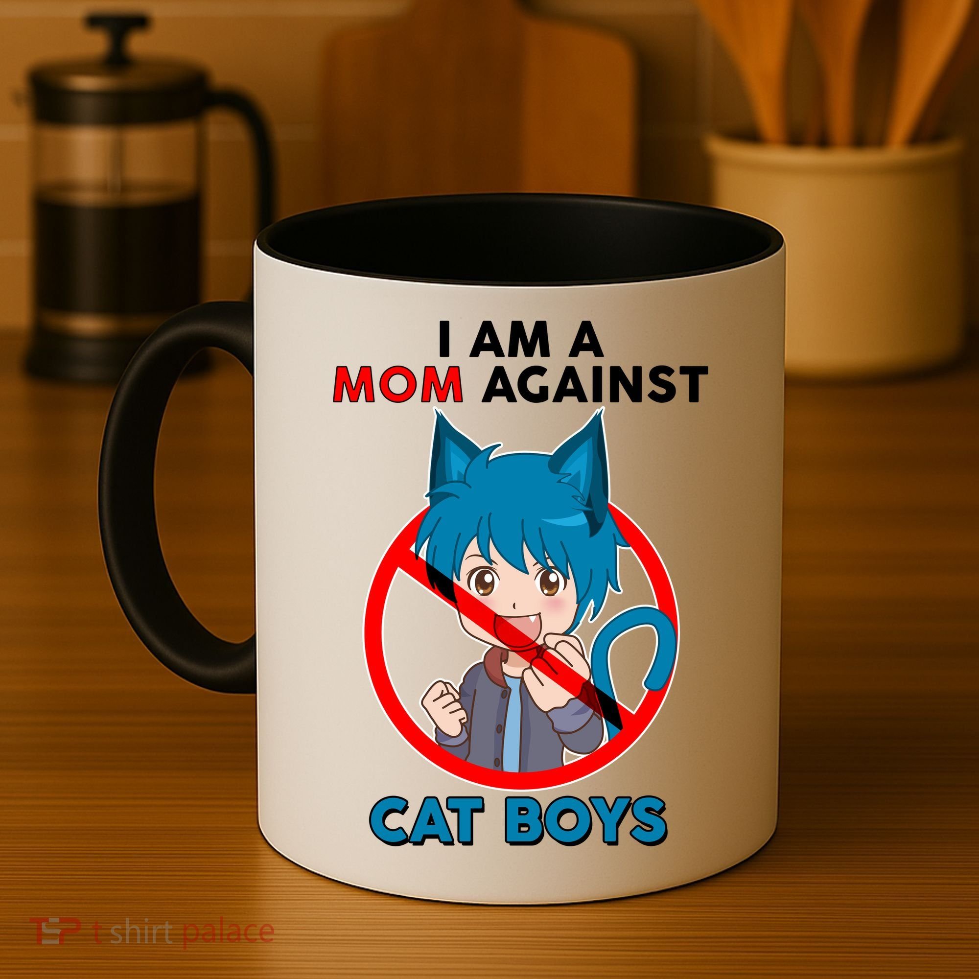 I'm A Mom Against Cat Boys Anime Cat Boys Coffee Mug