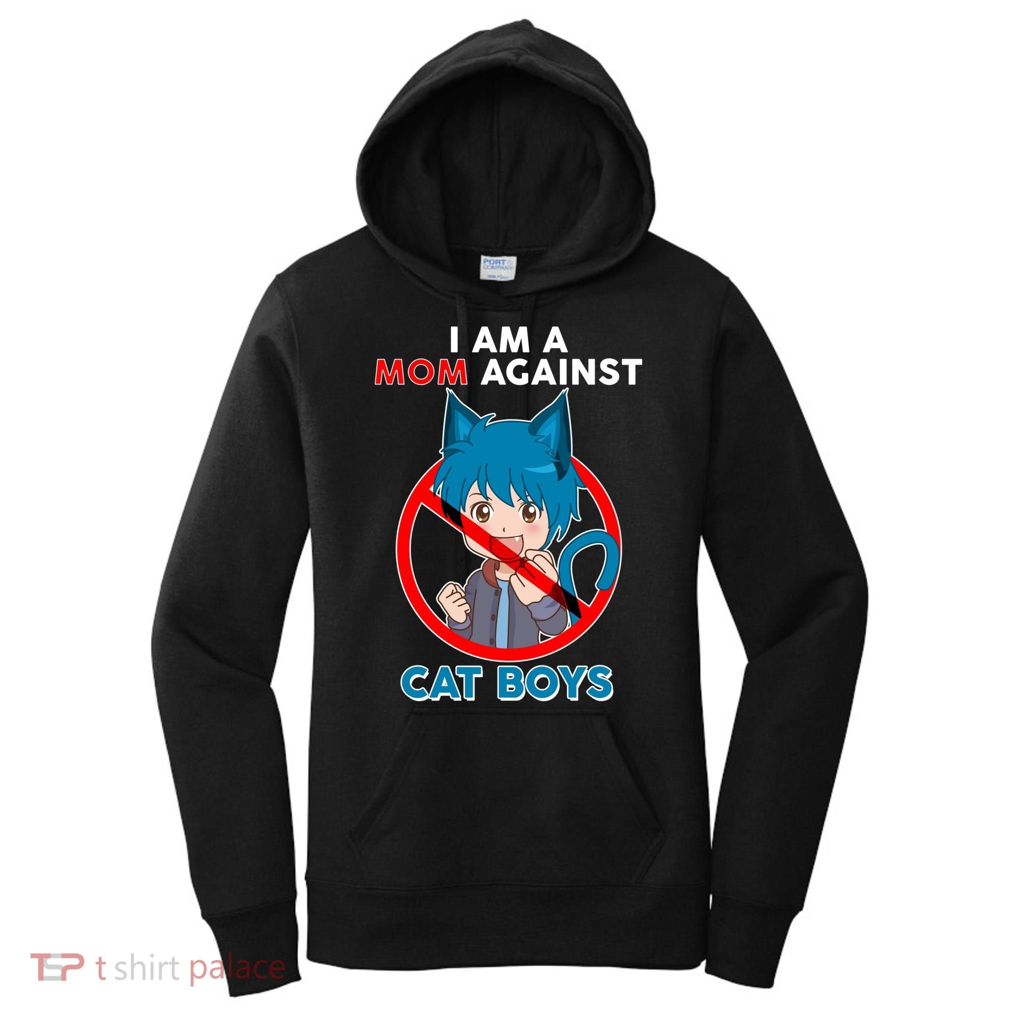 I'm A Mom Against Cat Boys Anime Cat Boys Women's Hoodie