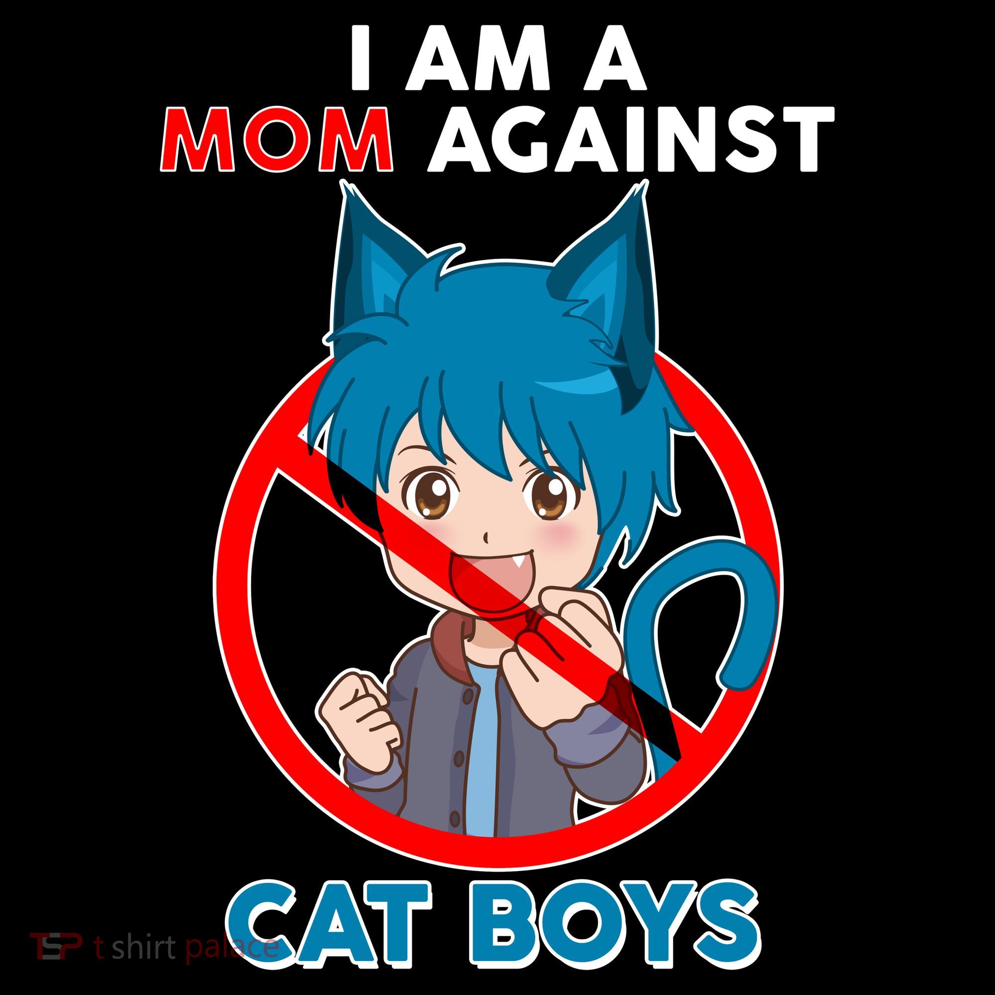 I'm A Mom Against Cat Boys Anime Cat Boys Women's Hoodie