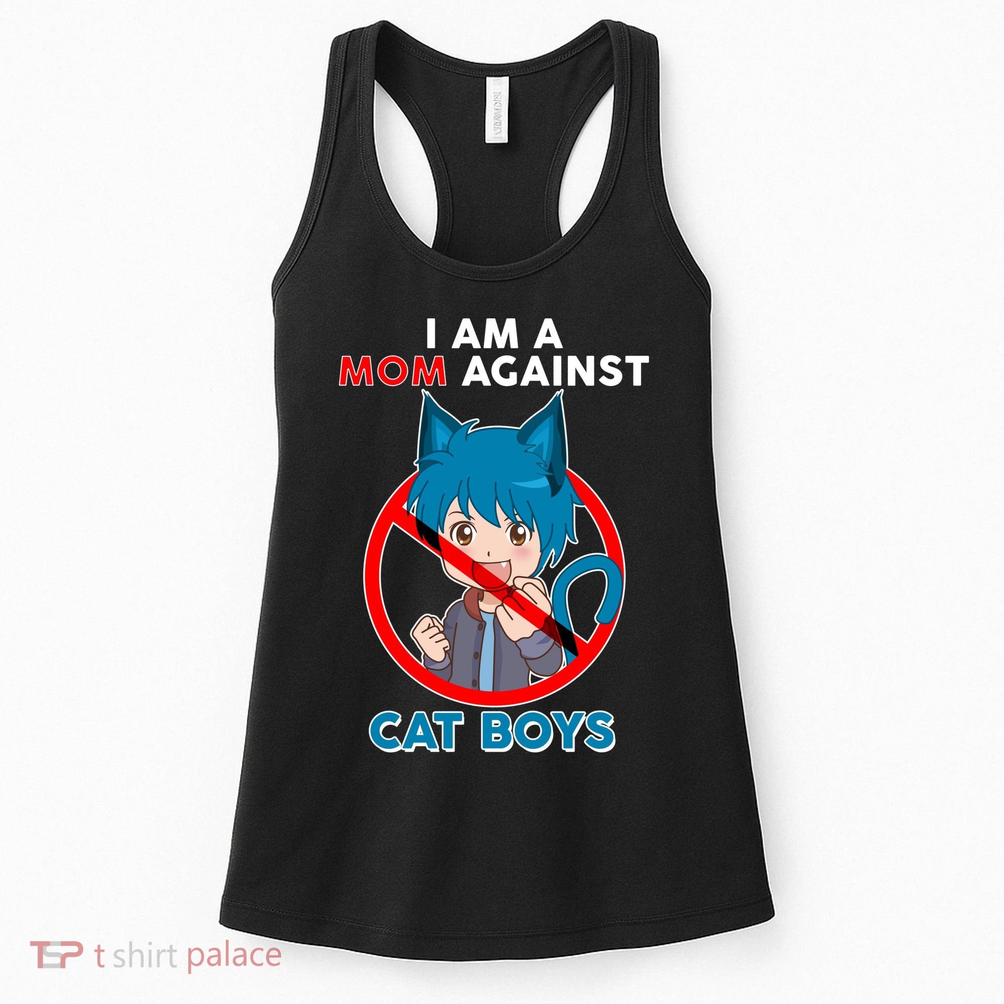I'm A Mom Against Cat Boys Anime Cat Boys Women's Tank Top