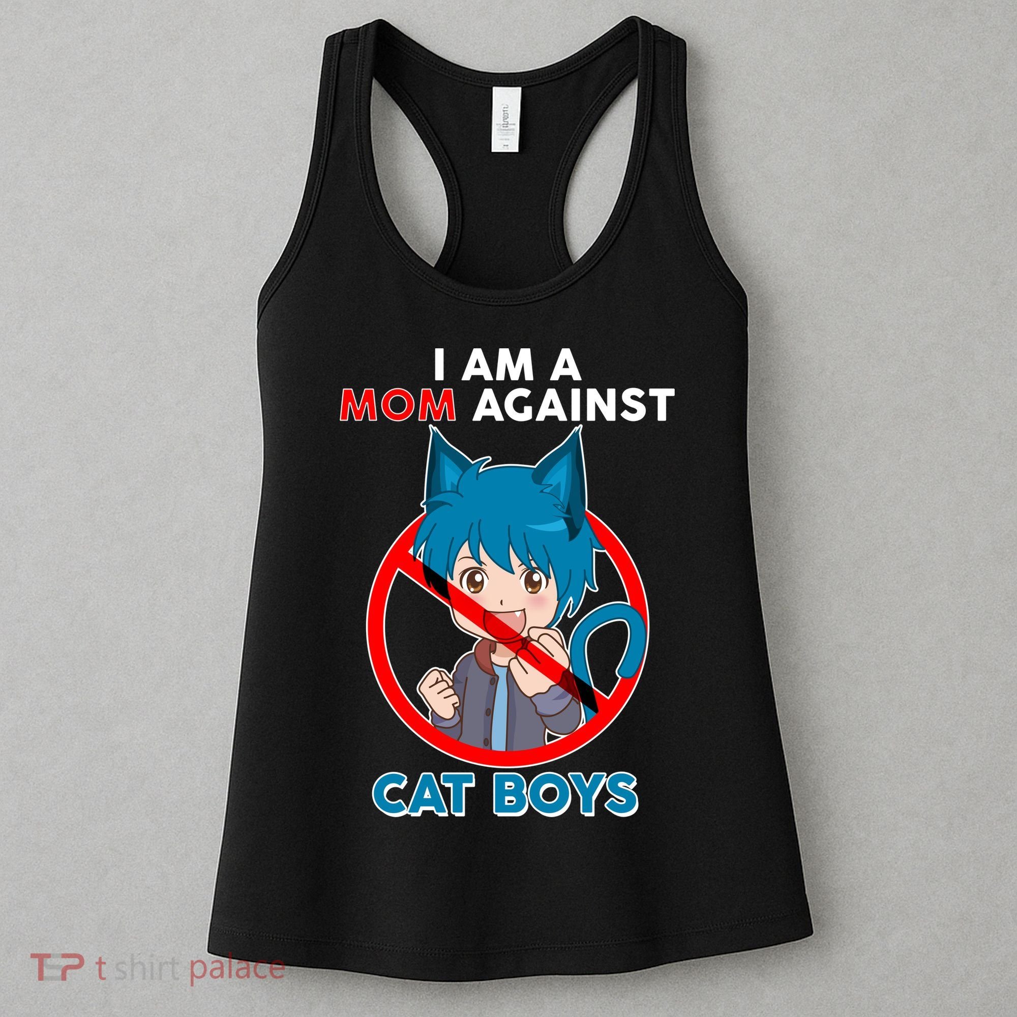 I'm A Mom Against Cat Boys Anime Cat Boys Women's Tank Top