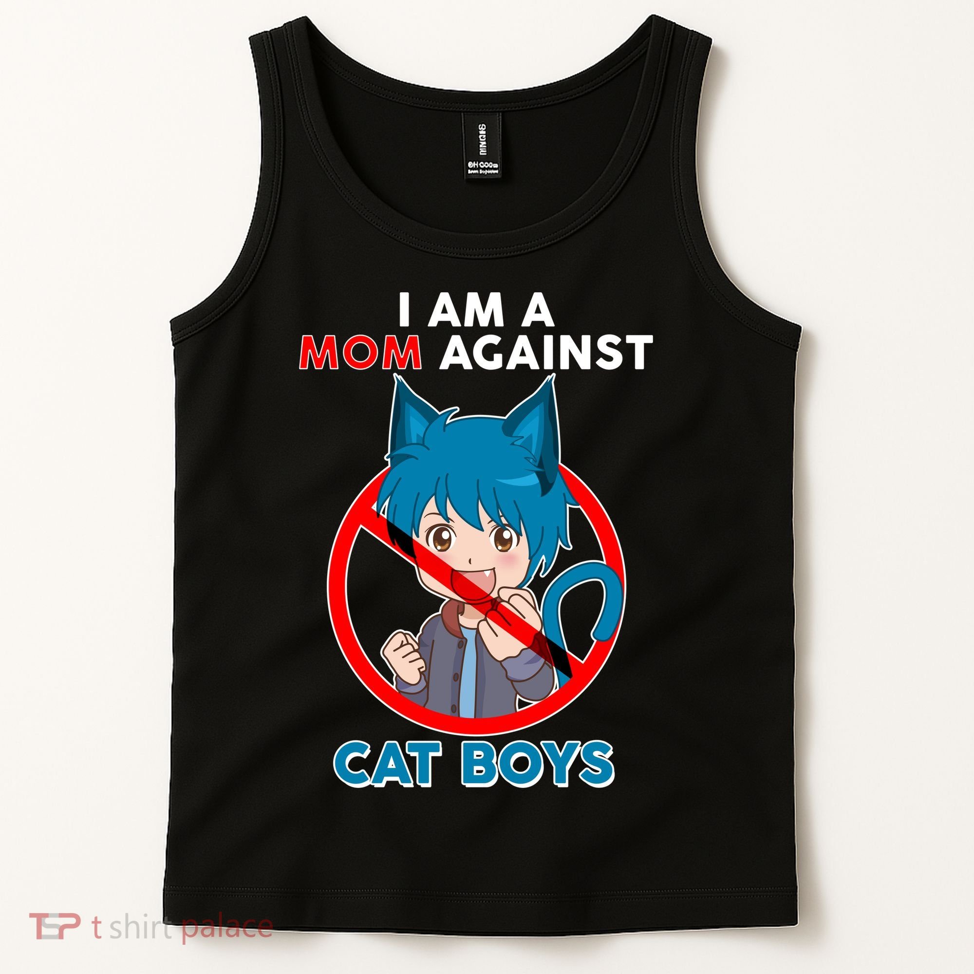 I'm A Mom Against Cat Boys Anime Cat Boys Tank Top