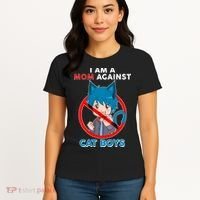 I'm A Mom Against Cat Boys Anime Cat Boys Women's T-Shirt thumb 4