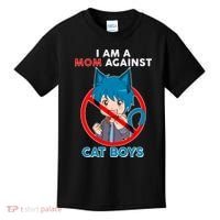 I'm A Mom Against Cat Boys Anime Cat Boys Kids T-Shirt thumb 0