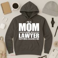I'm A Mom And Layer Nothing Scares Me Hoodie thumb 3