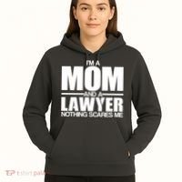 I'm A Mom And Layer Nothing Scares Me Hoodie thumb 5