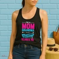 I'm A Mom Grandma And A Great Grandma Funny  Women's Tank Top thumb 2