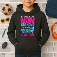 I'm A Mom Grandma And A Great Grandma Funny  Kids Hoodie thumb 2