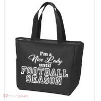I'm A Nice Lady Until Football Season Tote Bag thumb 3