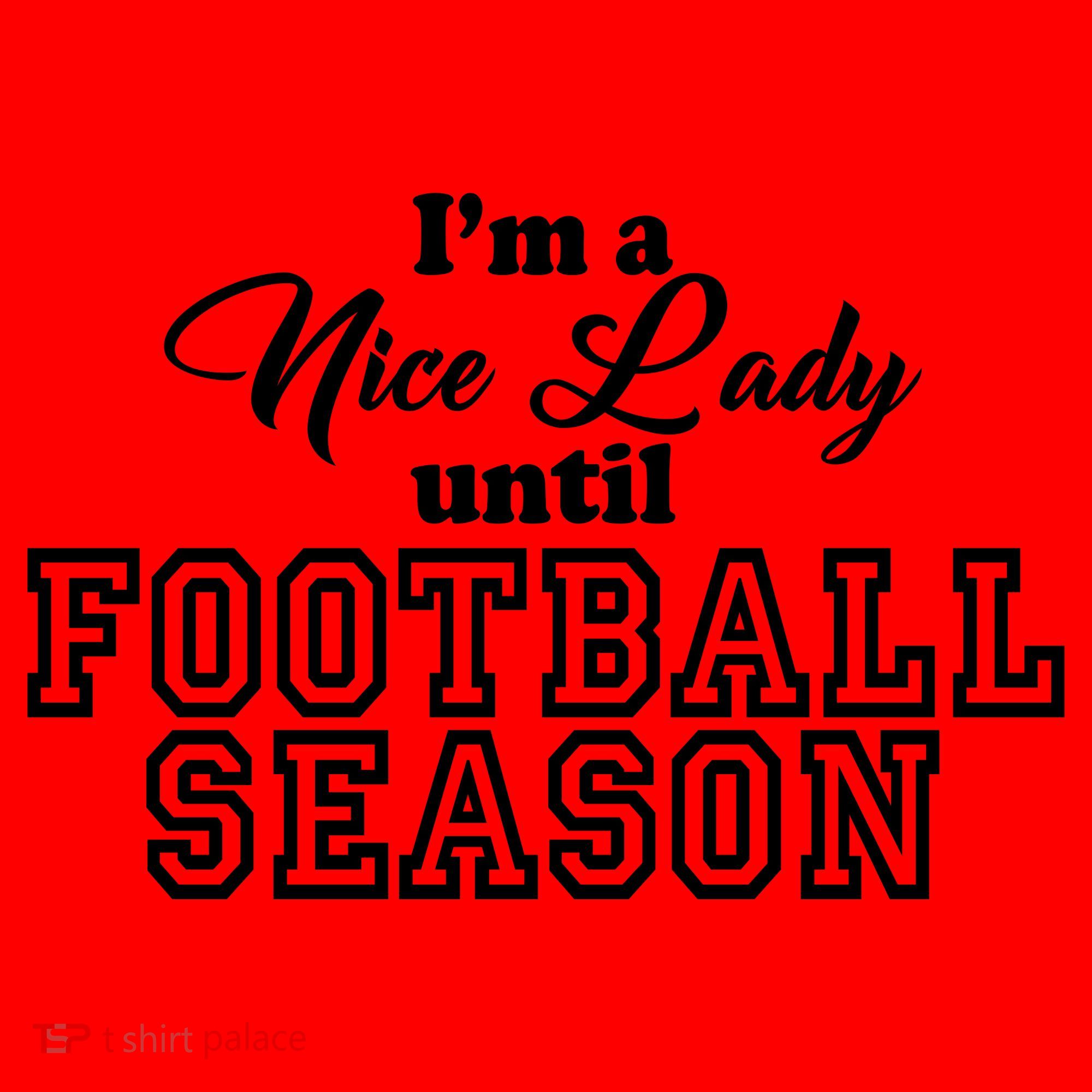 I'm A Nice Lady Until Football Season Santa Hat