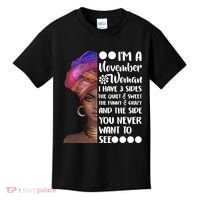I'm A November Woman Cute Birthday Kids T-Shirt thumb 0