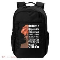 I'm A November Woman I Have 3 Sides Birthday Backpack thumb 0