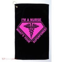 I'm A Nurse What's Your Superpower Golf Towel thumb 0