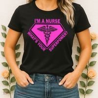 I'm A Nurse What's Your Superpower Women's T-Shirt thumb 2