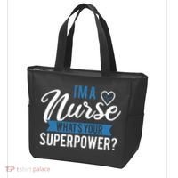 I'm A Nurse What's Your Superpower Funny Tote Bag thumb 3