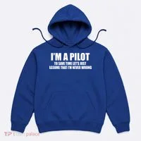 I'm A Pilot Hoodie thumb 0