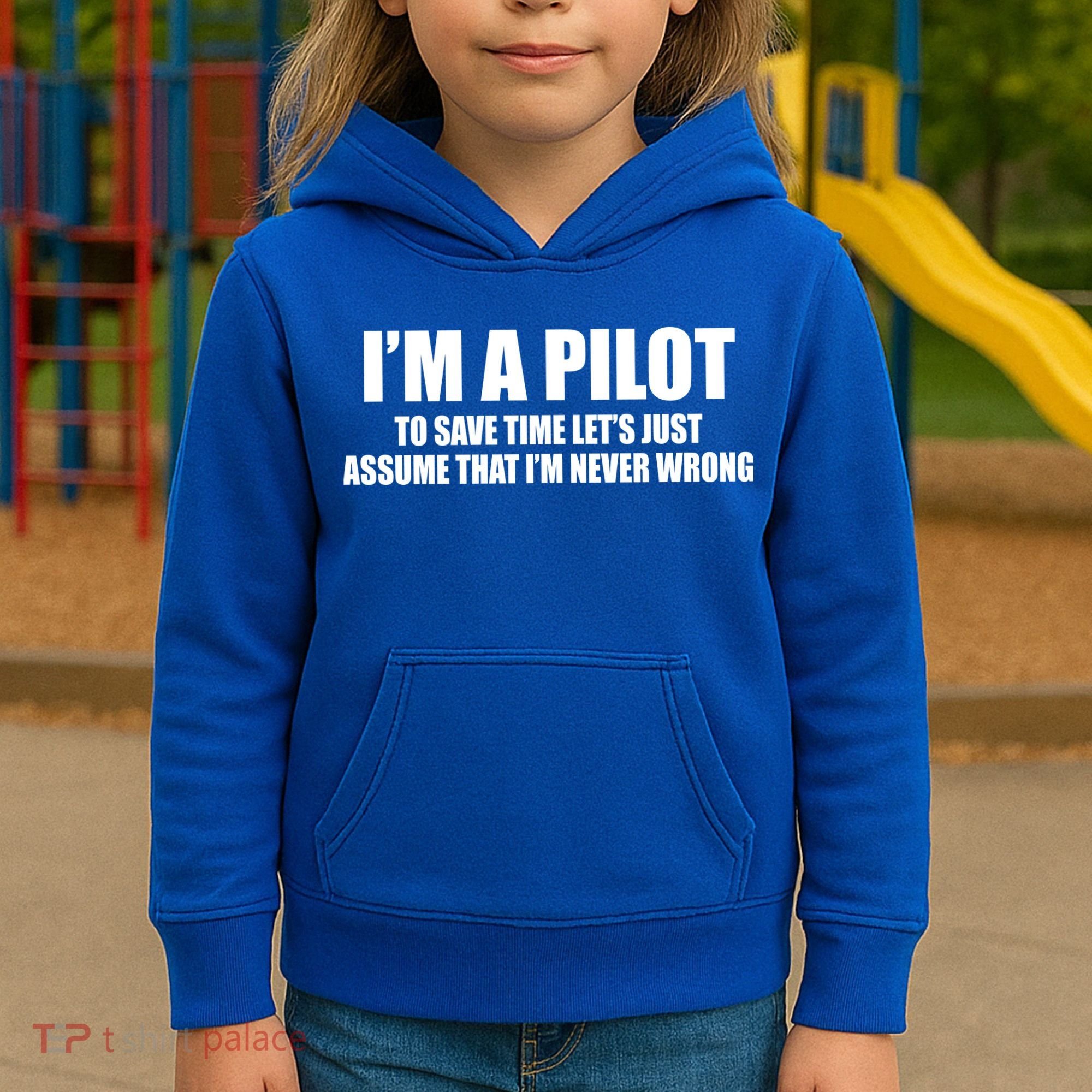 I'm A Pilot Kids Hoodie