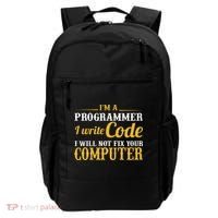 I'm A Programmer I Write Code Backpack thumb 0