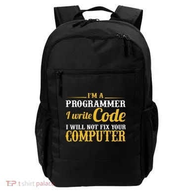 I'm A Programmer I Write Code Backpack