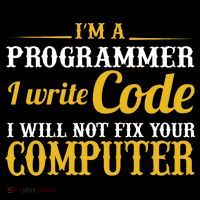 I'm A Programmer I Write Code Ornament thumb 1