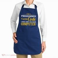 I'm A Programmer I Write Code Apron thumb 2