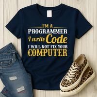 I'm A Programmer I Write Code Women's T-Shirt thumb 3