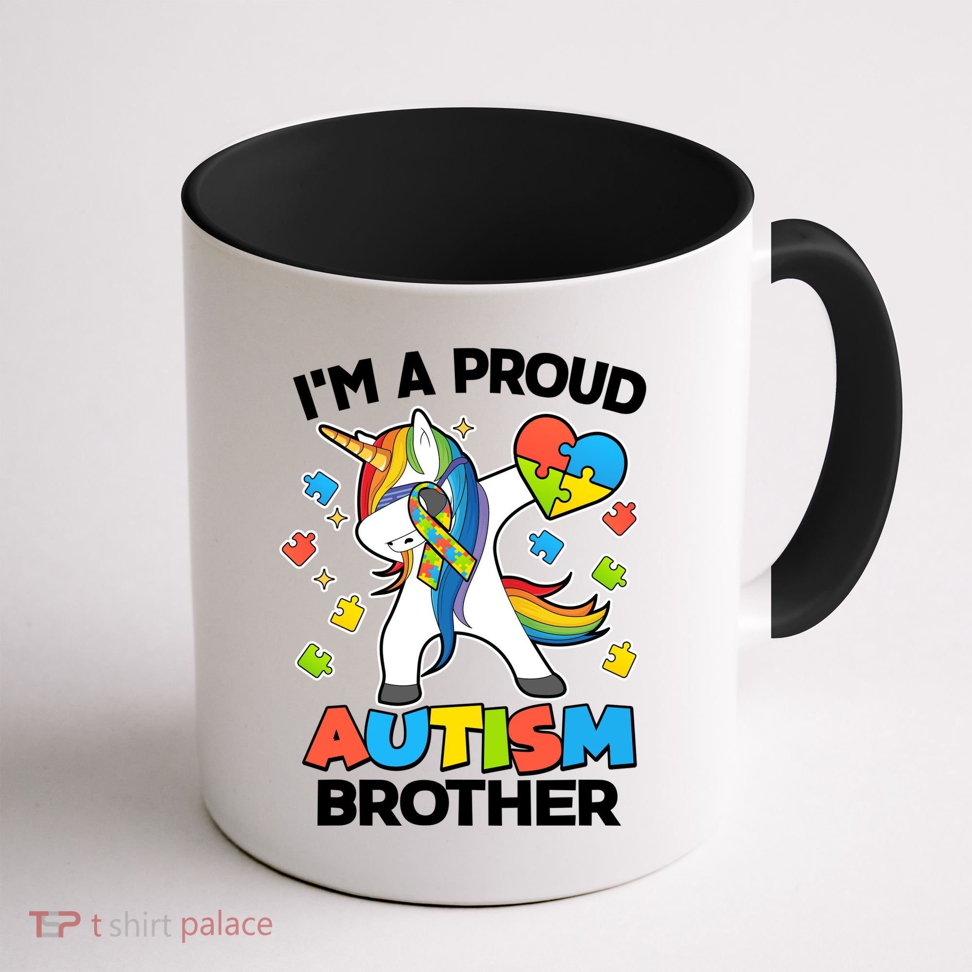 I'm A Proud Autism Brother Dabbing Unicorn Coffee Mug