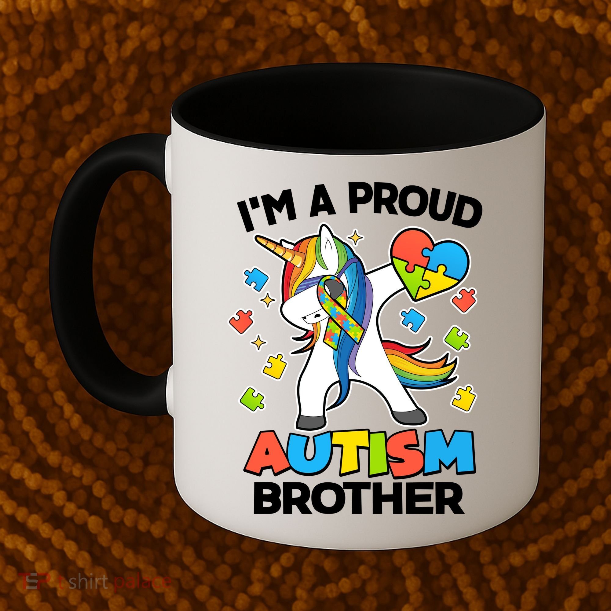 I'm A Proud Autism Brother Dabbing Unicorn Coffee Mug