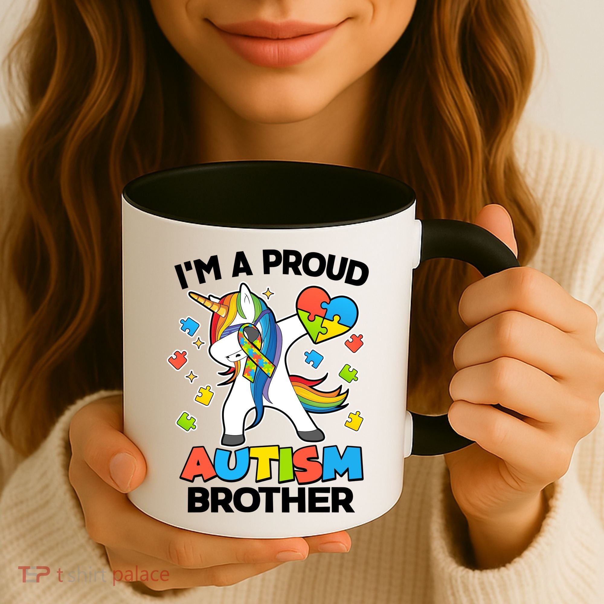 I'm A Proud Autism Brother Dabbing Unicorn Coffee Mug