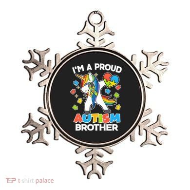 I'm A Proud Autism Brother Dabbing Unicorn Ornament