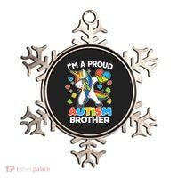 I'm A Proud Autism Brother Dabbing Unicorn Ornament thumb 0